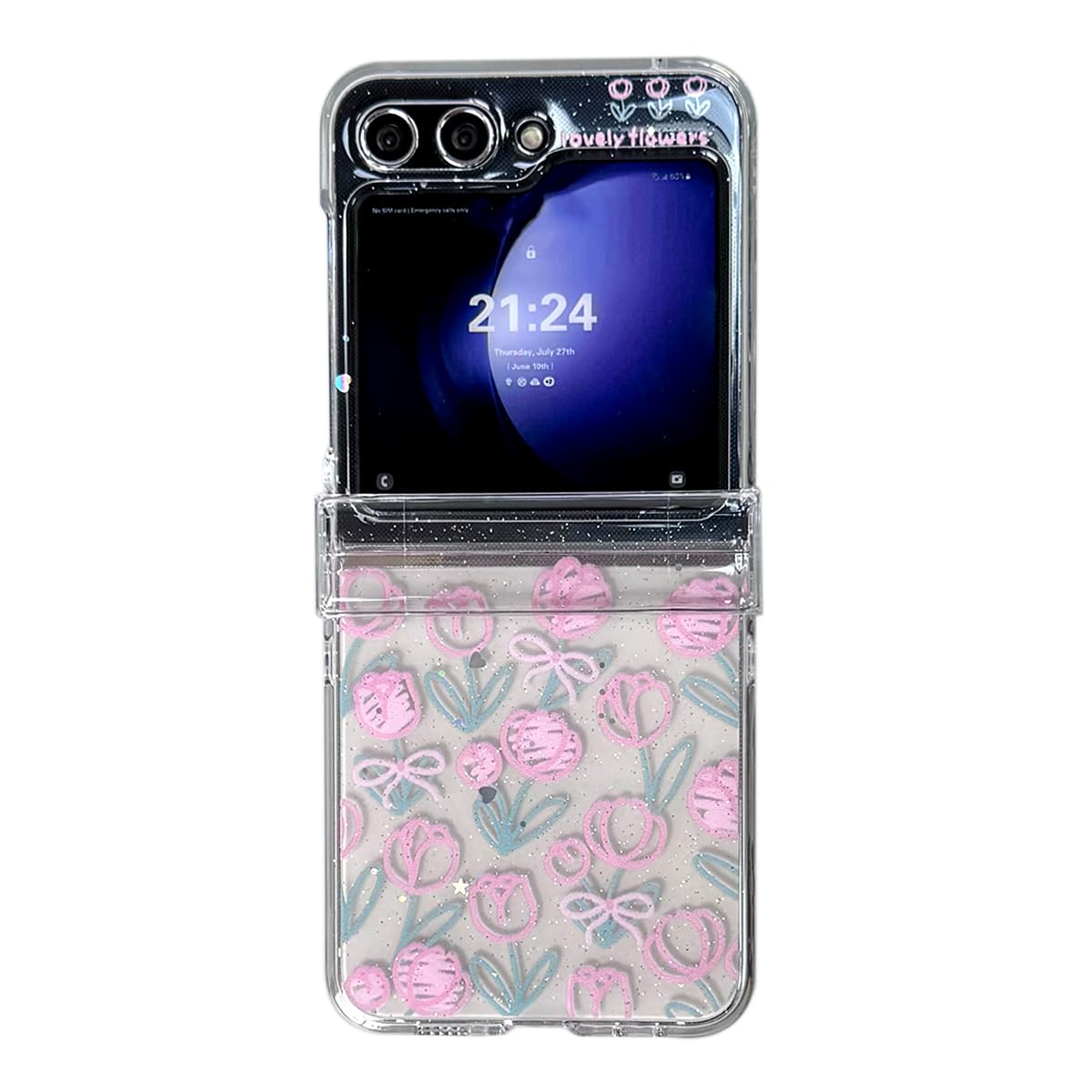 Amazon.com: GO-VOLMON Cute Woman Case for Samsung Galaxy Z Flip 6